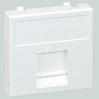 Адаптер универсальный на 1 RJ45 - K76-9 Адаптер универсальный на 1 RJ45 коннектор, модуль К45, с защит.шторками, белый