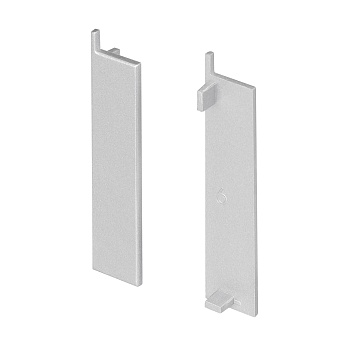 Заглушка PLINTUS-H58-F 046395 - Пара глухих заглушек для профиля PLINTUS-H58-F серого цвета. Материал пластик.  В комплекте 2 шт., цена за 1 комплект.