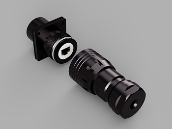 Соединитель LT-PS-S(NET)/E - Соединитель взрывозащищенный, сигнальный, тип соединения: кабель-аппарат, для кабеля: RJ-45, IP66, 1 Ex db e IIC T6 Gb / Ex tb IIIC Ta80oC Db, материал корпуса: металл