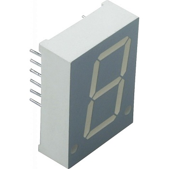 SC08-11GWA - 1 разрядный индикатор 20,32мм/зеленый/568нм/3-10.5мкд/ОК