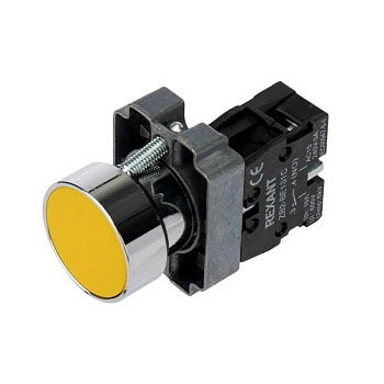 XB-2 желтая NO - Кнопка без фиксации на замыкание