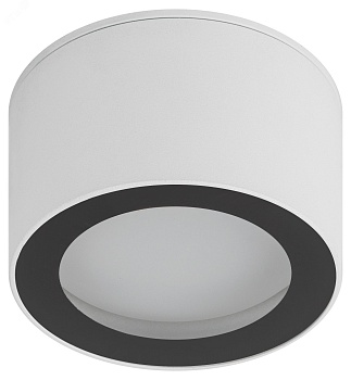 Светильник OL28 WH/BK под лампу GX53 IP44 настенно-потолочный спот черн./бел. Б0055581