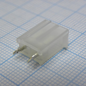 39281023 - Разъем типа провод-плата, вертикальный, 94V-2, 2 контакт(-ов), Штыревой Разъем