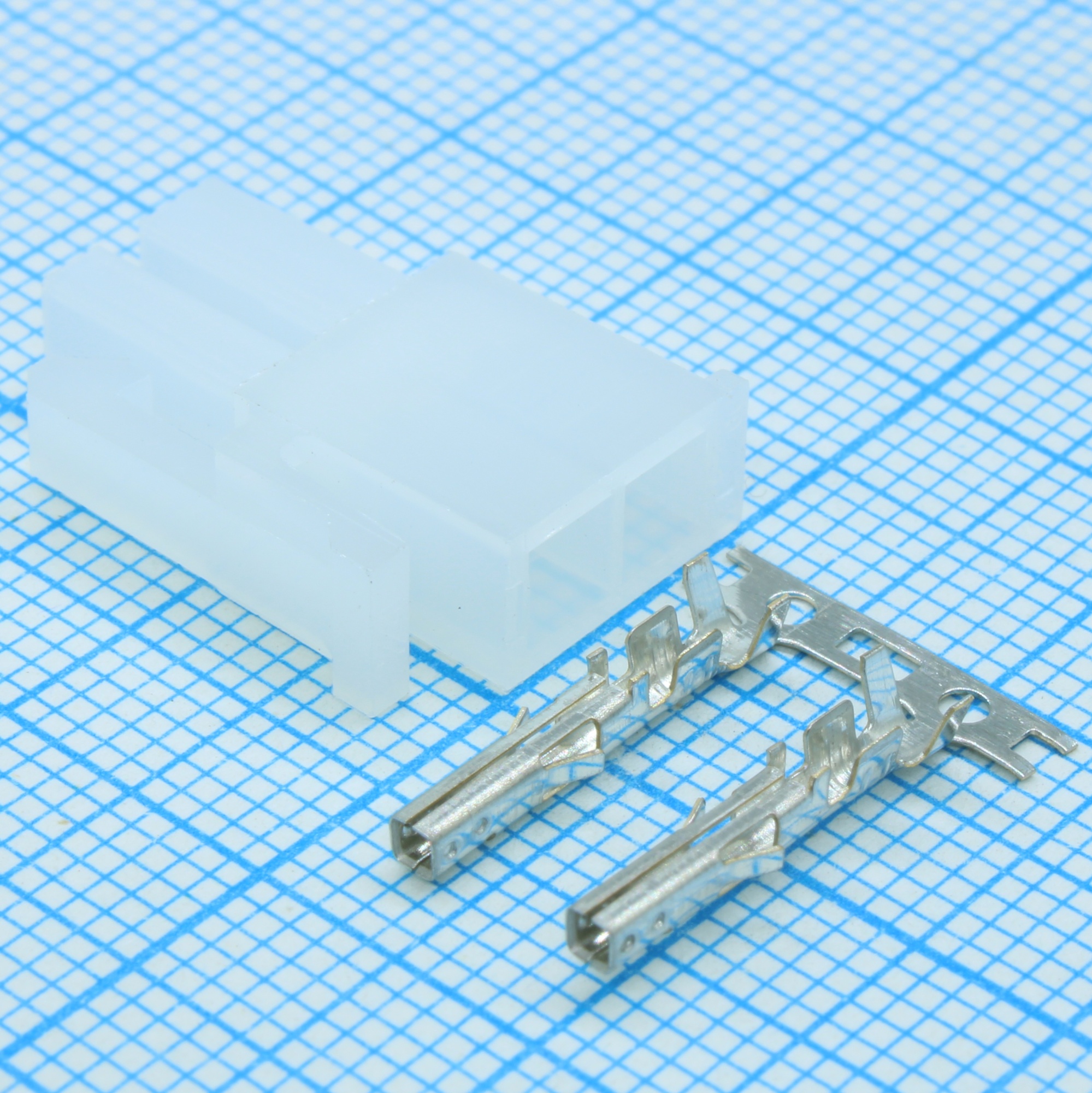 MF-2X1F+TERMINAL - Разъем питания Mini-Fit 2 контакта, гнездо на кабель, шаг 4,2мм