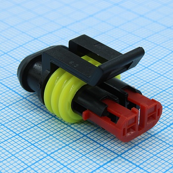 L-KLS13-CA043-1.5-02-FH-B - Корпус разъема 2 контакта шаг 6мм розетка