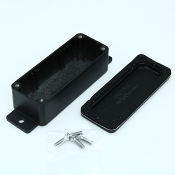 BS37MFBK - Герметичный алюминиевый корпус с фланцами с прокладкой, IP66, черный