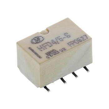 HFD4/5-SR - Сверхминиатюрное сигнальное реле для поверхностного монтажа серия HFD4 2 A DPDT (две контактных группы-два направления) катушка 5В одностабильное