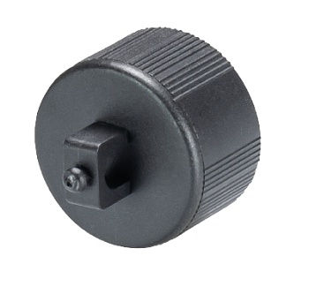 Заглушка 06.563.8853.1 - Защитная крышка контактной группы неиспользуемого вилочного разъема gesis RST MINI, 2/3 полюса, цвет: черный