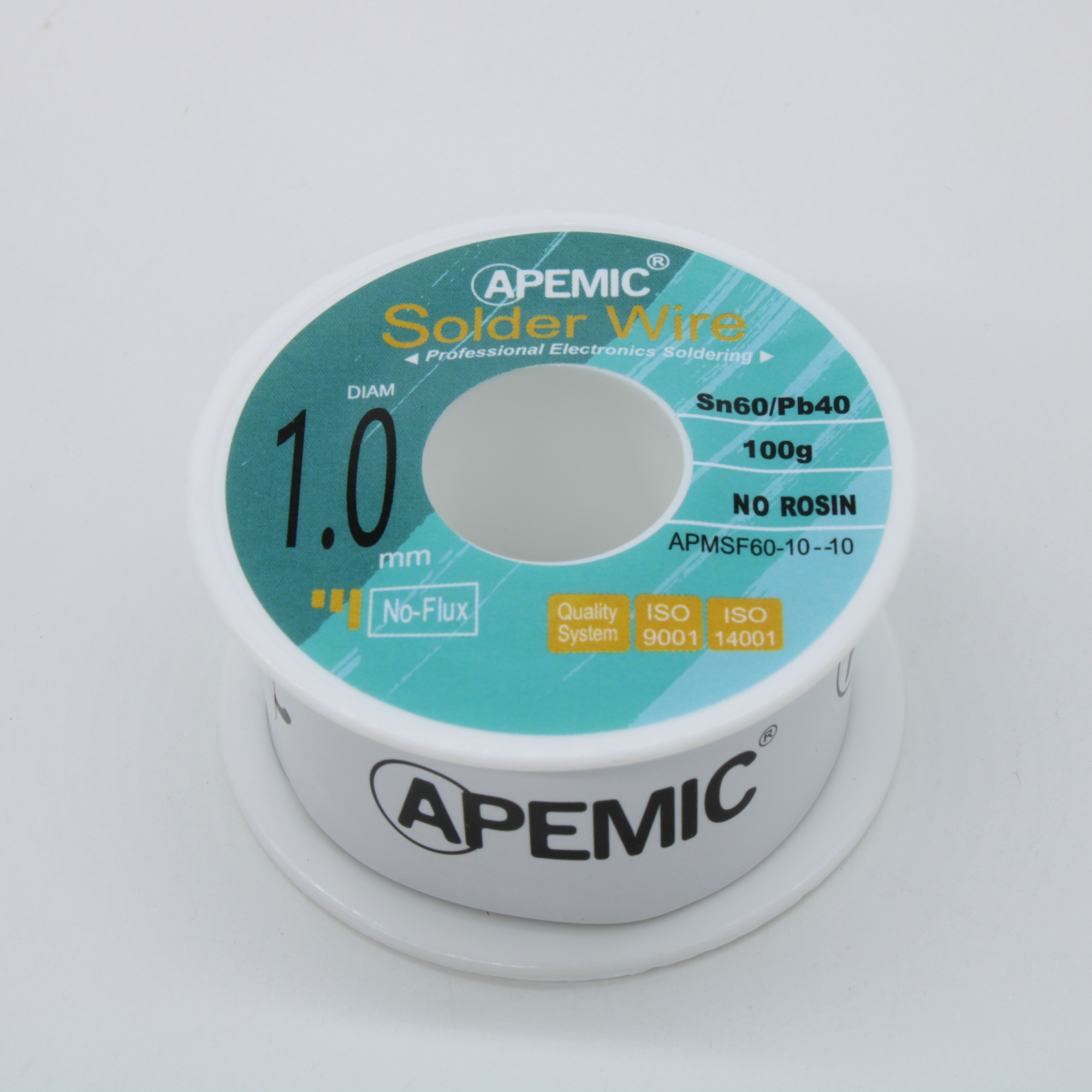 Припой Sn60Pb40 1мм 100гр без флюса - Припой проволочный без канифоли ПОС61 1.0мм 100гр. катушка