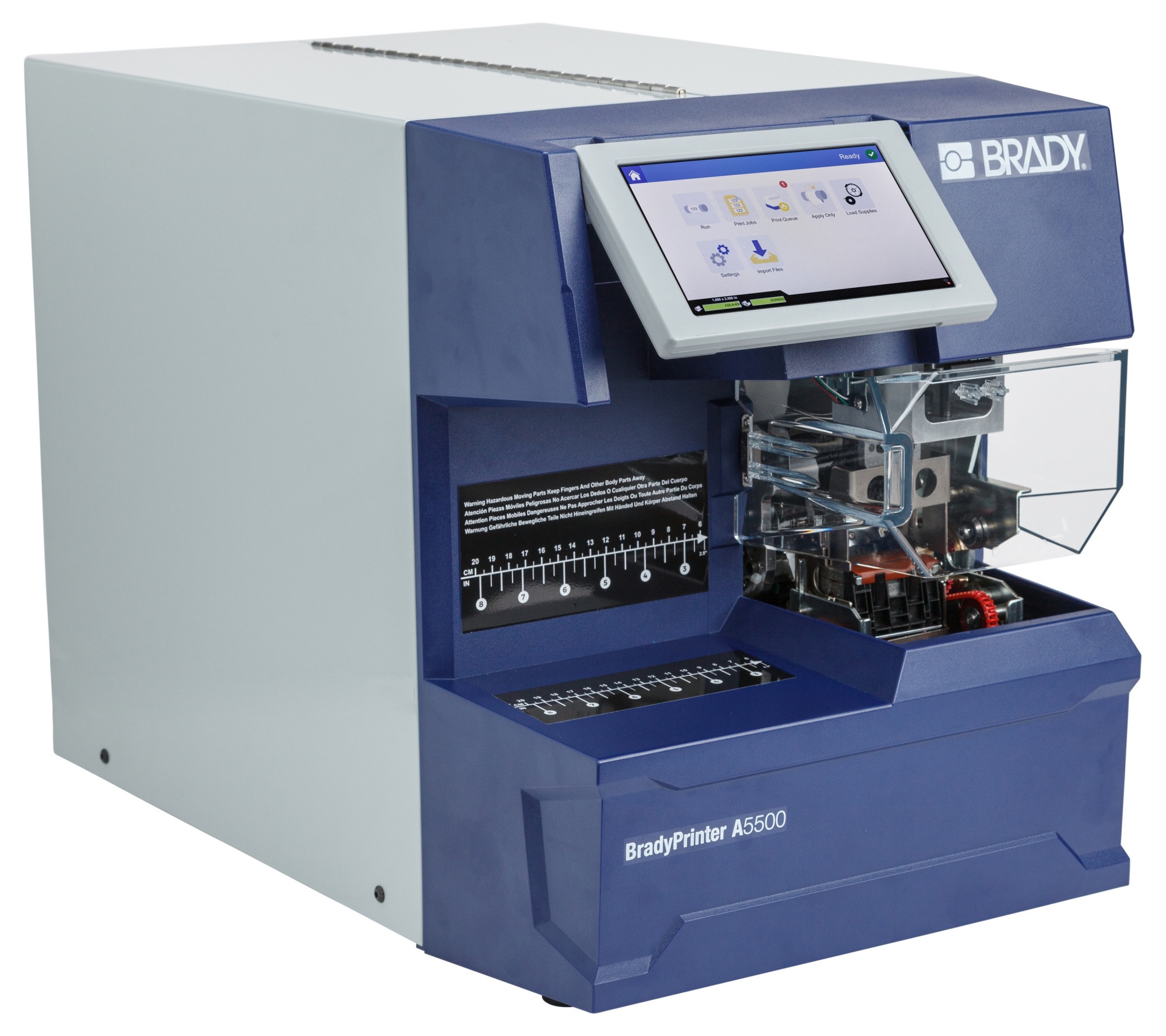 brd151187 - Принтер-аппликатор BRADY A5500 и ПО BWS  ADVANCED. В компл.:  USB кабель, шнур питания, A55-4-483, риббон SSR6002, USB-накопитель с информацией о принтере и драйверами