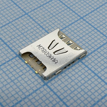 1042240820 - Гнездо памяти, Push-Pull, 104224 Series, Nano SIM, 6 контакт(-ов), Медный Сплав