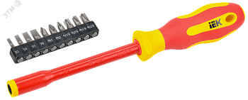 Отвертка диэлектрическая с набором бит Т2 11шт ARMA2L 5 A2L5-SC30-T2-N1-11