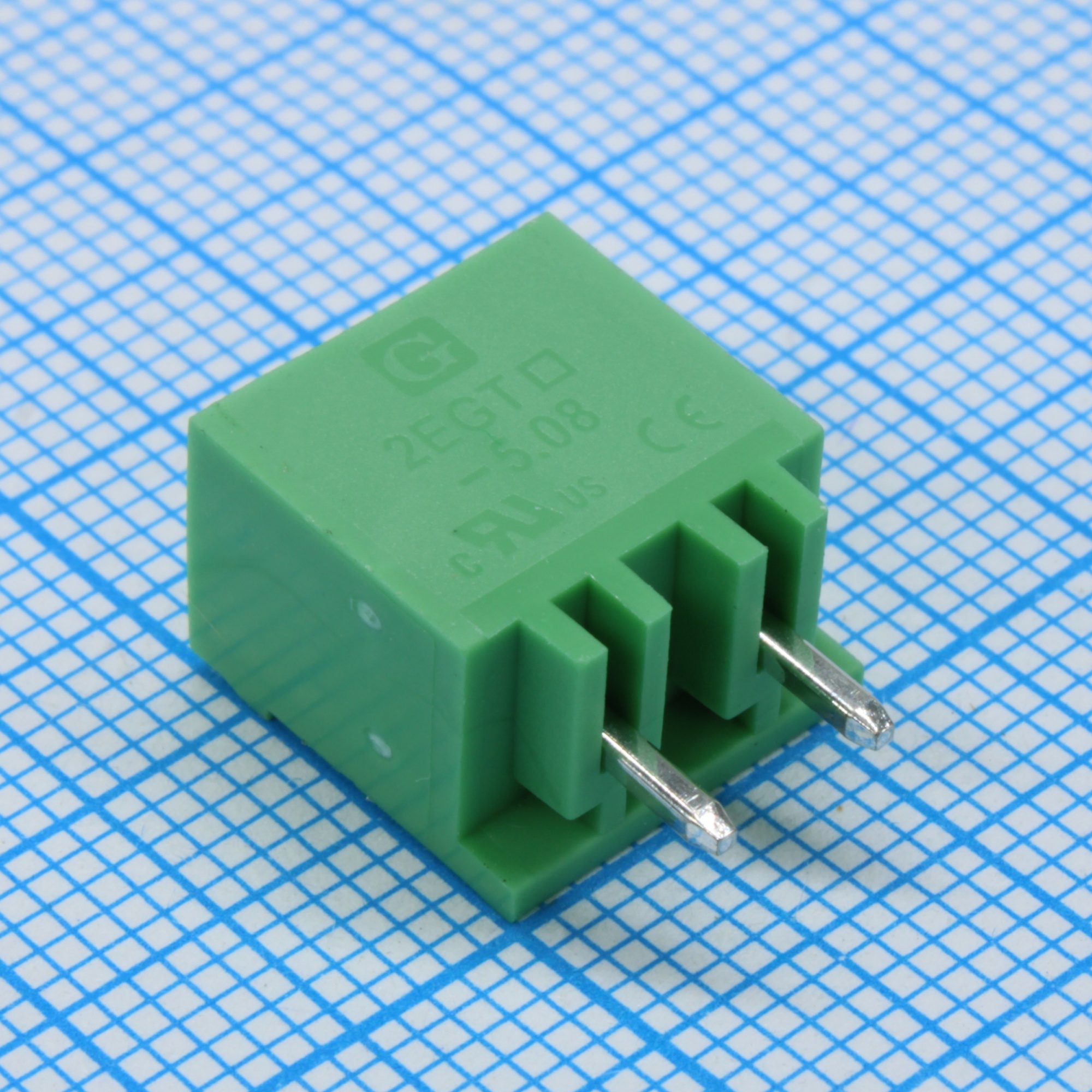 2EGTVC-5.08-02P-14-00 - Разъемный клеммный блок на плату, 2 контакта. Серия 2EGTVC-5.08