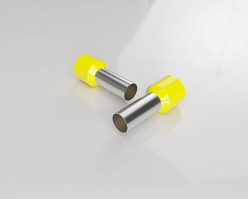 Наконечник 06.600.3527.0 - Наконечник кабельный, трубчатый, изолированный, S=25мм, L=30мм, желтый
