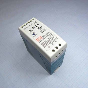 DRA-40-24 - Преобразователь AC-DC на DIN-рейку  40.8Вт, выход 24В/1.7A, рег. вых 24…30В, димминг 3 в 1, вход 90...264В AC, 47...63Гц, 127...370В DC, изоляция 3000В AC, на DIN рейку, 40х90х100 мм, -30...+70°С