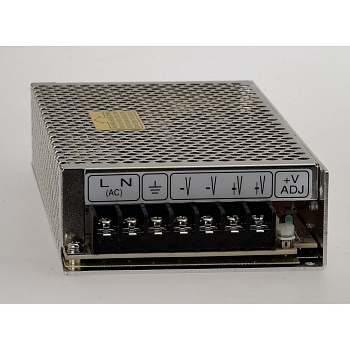 RS-150-24 - AC-DC, 150Вт, вход 88…264В AC, 47…63Гц / 248…373 В DC, выход 24В/6.5A, рег. вых 22.8…26.4 В , изоляция 3000В AC, в кожухе 199х98х38мм, -20…+70°С