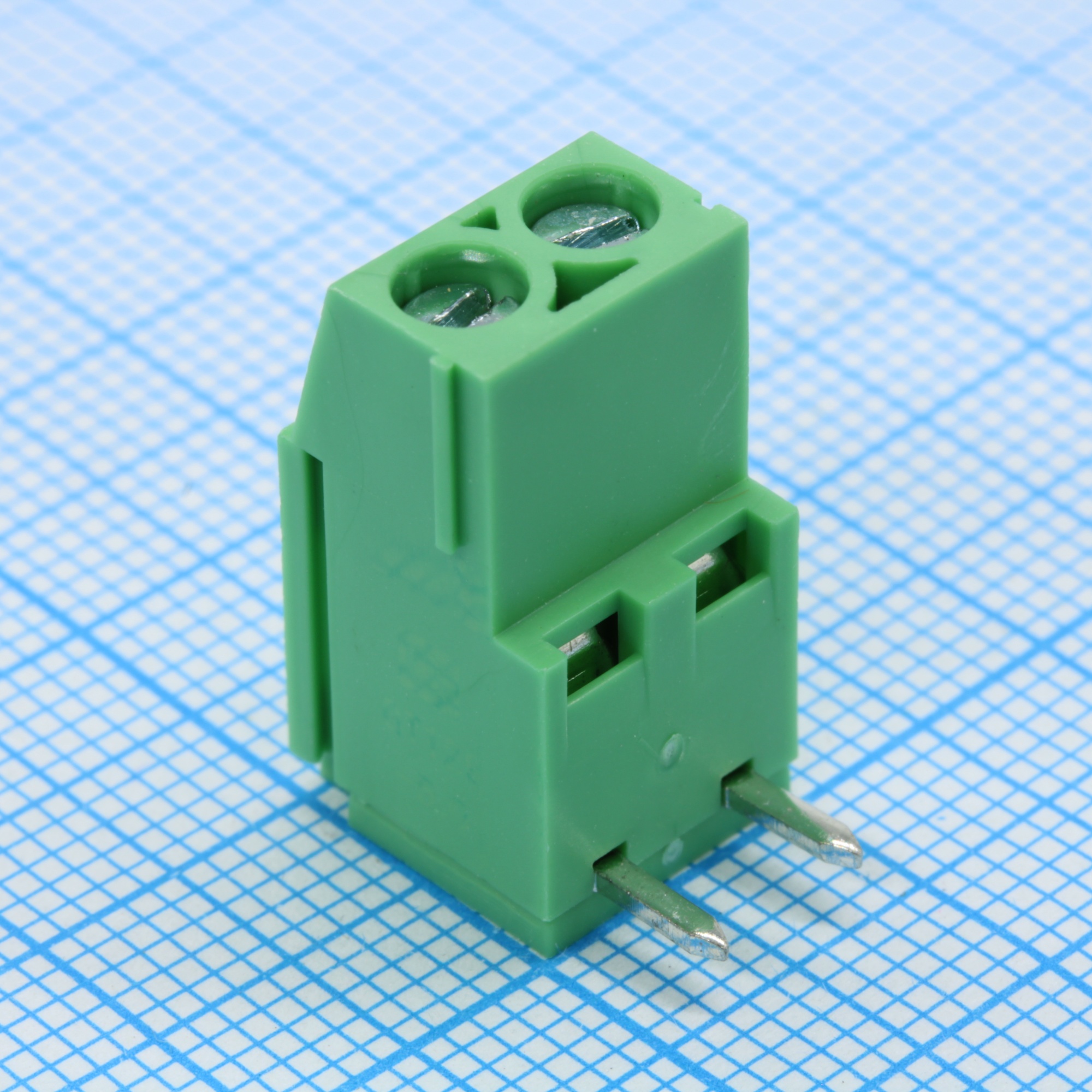 GT129R-5.0-02P-14-01 - Винтовой клеммный блок c рельефной обоймой, 2 контакта. Серия GT129R-5.0