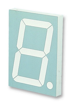 HDSP-F203 - Индикатор светодиодный 7-сегментный 10мм общий катод высокоэффективный красный десятичная точка справа