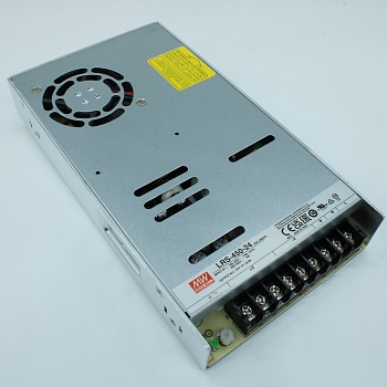 LRS-450-24 - AC-DC, 451.2Вт, вход 90…264В AC (переключатель), 47…63Гц, выход 24В/18.8A, рег.вых=22.8…26.4В, изоляция 3000В AC, в кожухе 225х124х35мм, -25…+70°С