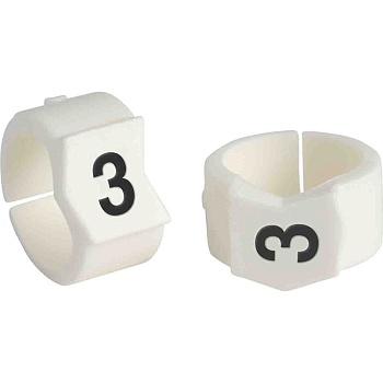 brd133603 - SCN-45-3 клипсы белые, 50шт/упак, для провода 11,2-15,0мм диаметра, легенда 3