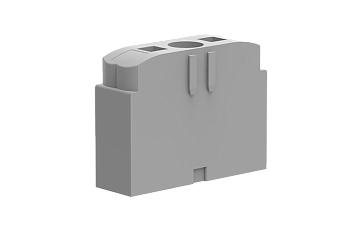 Фланец TPA2.5 NF - Фланец для винтового крепления блоков TPA2.5…, TPA6/2.5…, цвет: серый