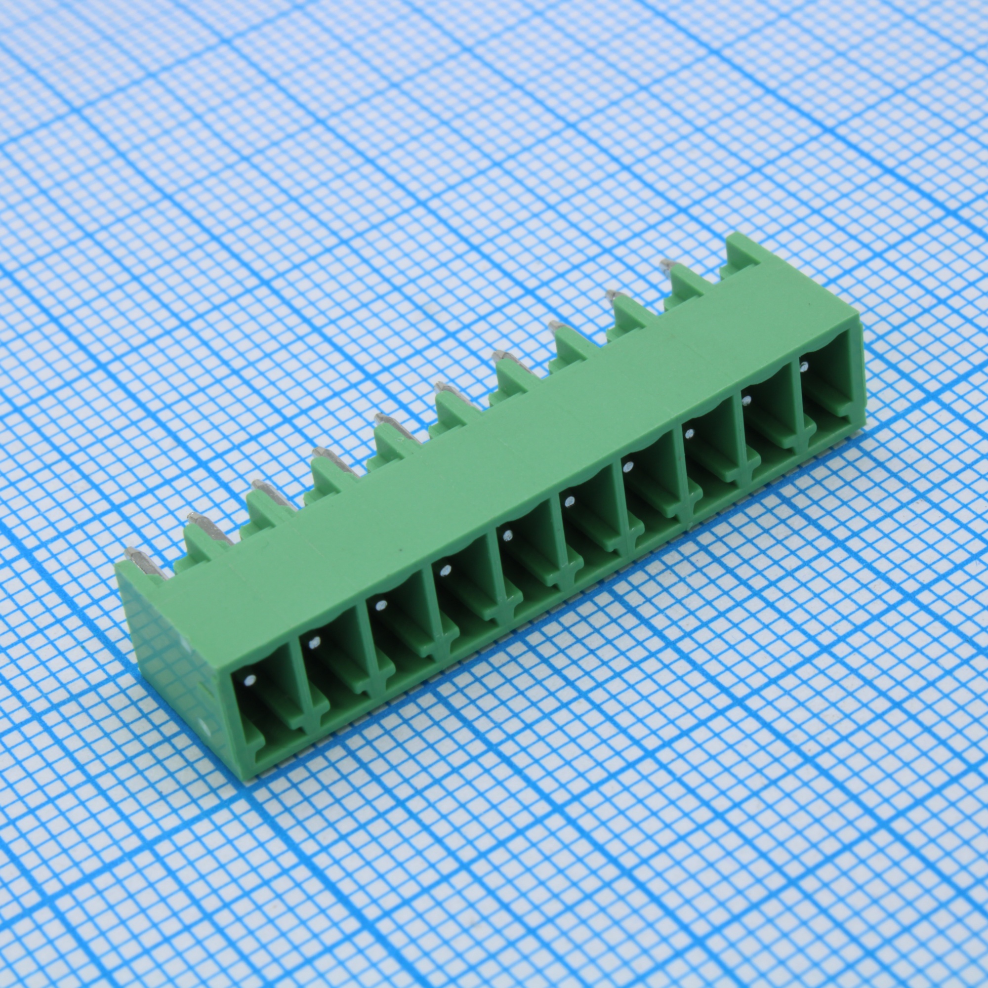 15EGTVC-3.5-10P-14-00. - Разъемный клеммный блок на плату, 10 контактов. Серия 15EGTVC-3.5
