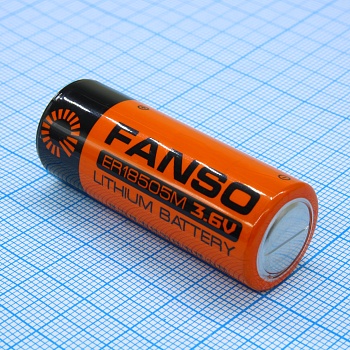 ER18505M/S - Li, SOCl2 батарея типоразмера A, 3.6 В, 3.5Ач, стандартная форма, -55...85 °C