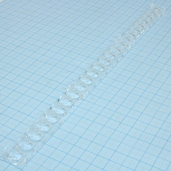 F15685_FLORENCE-1R-GC-ZT25 - Линейная линза для 24LED размером до 5630, 19х283х6.6мм