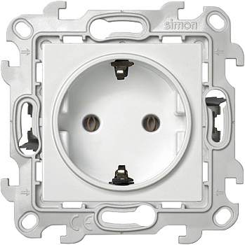 Розетка 1-м СП 24 16А IP20 2P+E Push&Go без защ. шторок механизм бел. 2420434-030