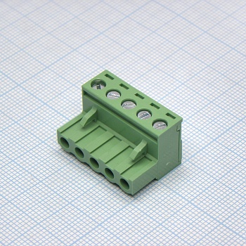 2EDGK-5.08-05P-14-00A(H) - Разъемный клеммный блок, 5 контактов. Серия 2EDGK-5.08