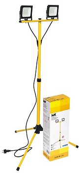 Прожектор светодиодный СДО 06-2х30Ш 6500К IP65 штатив черн. LPDO606-2X030-65-K02