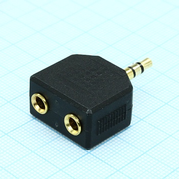 NP-564G-EN - Аудиопереходник (3.5CT - 2 гнезда 3.5CT)