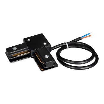 Коннектор угловой с питанием LGD-2TR-CON-L-POWER-BK (C) 039521 - Угловой черный коннектор для соединения 2TRA (на 2 провода) треков LGD под углом 90 градусов с подводом питания. Размеры 70.5x70.5 мм (35-сторона квадрата). 70 х 70 х 15 мм. При использовани