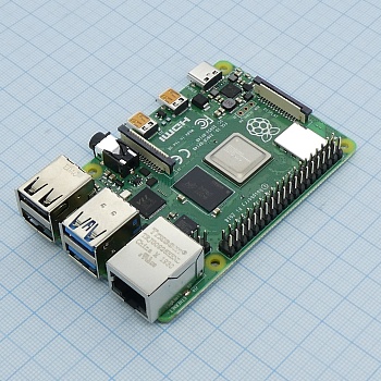 Raspberry Pi 4 model B 2Gb - Одноплатный компьютер BCM2711(Cortex-A72) 1.5 GHz/2 Gb RAM/Micro SD/2*USB3.0 + 2*USB2.0/GLAN/Wifi 2.4 GHz + 5.0 GHz IEEE 802.11b/g/n/ac/Bluetooth 5.0 + BLE/2*micro HDMI/питание 5.1В 3А через USB Type C или GPIO, поддержка PoE