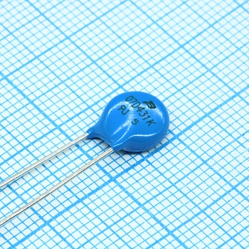 MOV-07D431K - Варистор 275Vac/350Vdc, 1200A, 430V(1mA), радиальные выводы