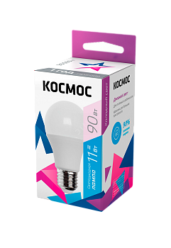 Лампа светодиодная A60 11Вт 6500К E27 220В КОСМОС LkecLED11wA60E2765