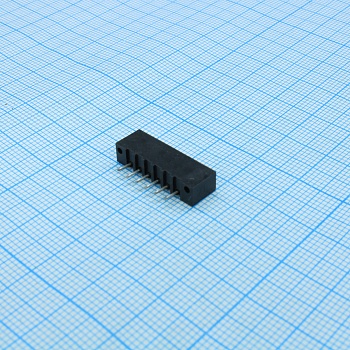 DS1020-06ST1D - FPC разъем для шлейфа на плату прямой 6pin, шаг 2.54мм