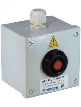 Пост кнопочный ПКУ 15-21.111 54 У2 (ВК30-10-11110-54 (1з+1р) красн. + PG-13.5) пост управления ET054942