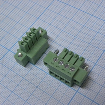 15EDGKM-3.5-04P-14-00A(H) - Разъемный клеммный блок, 4 контакта. Серия 15EDGKM-3.5