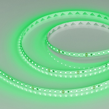 Лента RT-A120-8mm 24V Green(9.6 W/m, IP20, 2835, 5m) 008782(2) - Светодиодная лента RT-A120, открытая. Светодиоды 2835, 120 шт/м (600 шт на 5 м), белая плата, ширина 8 мм, скотч 3M. Цвет ЗЕЛЁНЫЙ 525 nm, угол 120°. Питание 24V, мощность 9.6 Вт/м (48 Вт на 