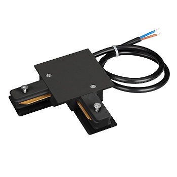 Коннектор угловой с питанием LGD-2TR-CON-L-F-POWER-BK (C) 040226 - Угловой черный глянцевый коннектор для соединения 2TRA (на 2 провода) встраиваемых треков LGD под углом 90 градусов с возможностью подвода питания. Размеры 95 х 95 х 20 мм (60 мм - сторона