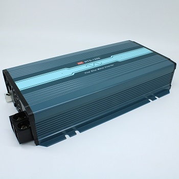 NTS-1200-224EU - DC-AC, 1200Вт, Рпик=1800Вт(10сек), Uвх=20…33В DC, Uвых=200/220/230/240В АС 50Гц, КГИ<3%, КПД 90%, КНИ<3%, изоляция 3000В AC, в кожухе 333х184х70мм, -25…+70°С, RS-232, выход розетка EU