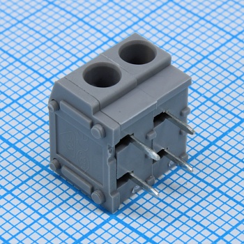 DG235W-5.0-02P-11-00A(H) - Нажимной безвинтовой клеммный блок 2 контакта. Зажим типа торцевой контакт. Серия DG235W-5.0