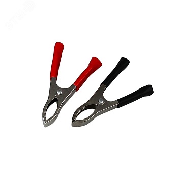 Зажим "крокодил" 30А 75мм (пакет Боб) (уп.2шт) 16-0015-9