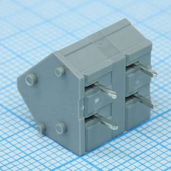 DG245-7.5-02P-11-00A(H) - Нажимной безвинтовой клеммный блок 2 контакта. Зажим типа зажимная клеть. Серия DG245-7.5
