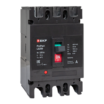 Автоматический выключатель LS250 25кА 3P 225А ProPact EKF