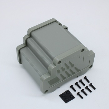 ALUD4MG-PLG-V0 - Прочный корпус на DIN-рейку. В комплектацию входит алюминиевая база, торцевые панели из поликарбоната, винты и ножки.

Корпуса могут оснащаться прозрачными или ИК панелями.