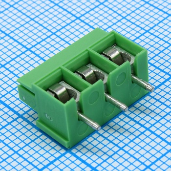 ED500V-03P - шаг: 5.00мм, пров: 2.50мм.кв, 300V, 16A, 3 конт., винт верт., h=10.00мм