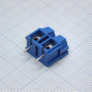 DG360-7.5-02P-12-00A(H) - Винтовой клеммный блок с защитой провода, 2 контакта. Серия DG360-7.5