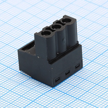 WJ2EDGK-5.0-03P-13-00A - Разъем клеммный винтовой на кабель 3 контакта шаг 5 мм